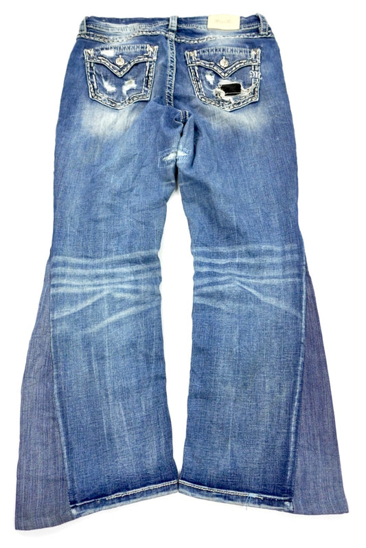 Miss Me reworked flared pants