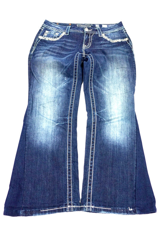 Miss Me reworked flared Pants