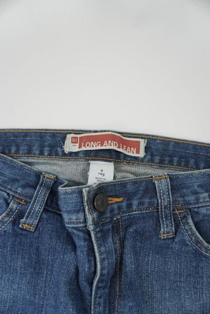 gap patched flared pants