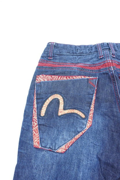 evisu straight pants
