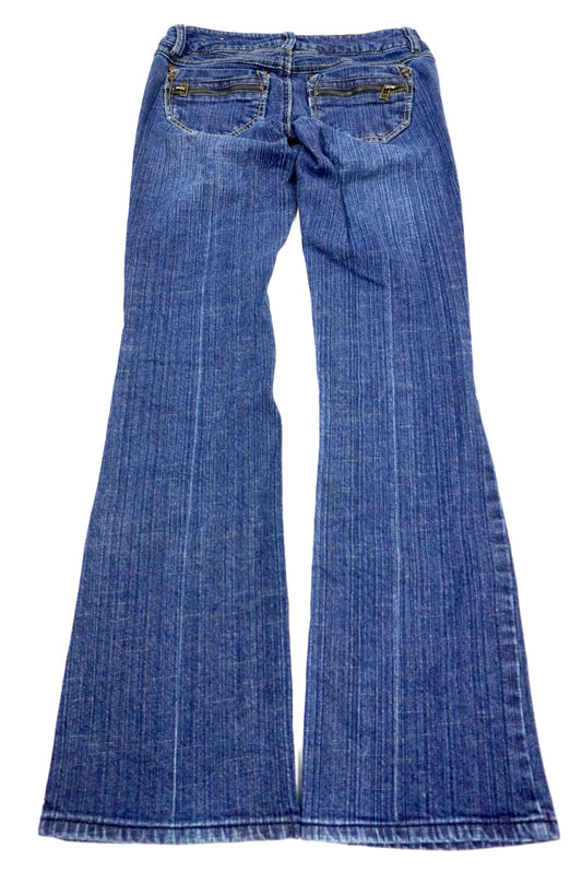 Rewind flared blue jeans