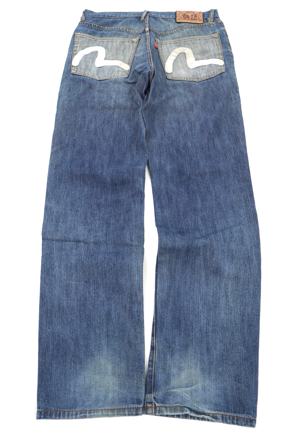 evisu straight pants