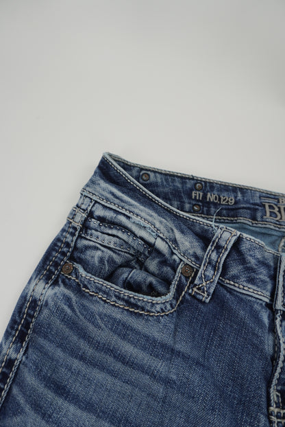 Buckle black bootcut pants