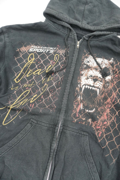 fight night zip hoodie