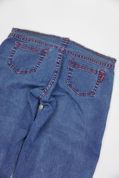Bugui 70s ultra low waist flared Pants