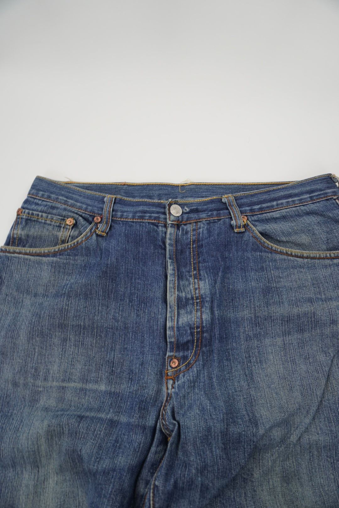 evisu straight pants