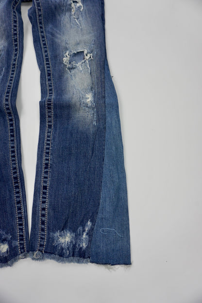Miss Me reworked flared pants