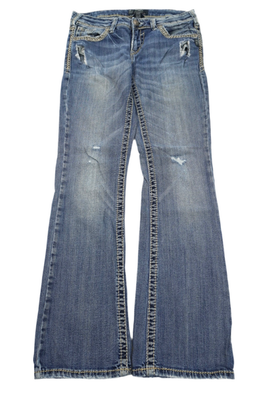 silver jeans flared pants