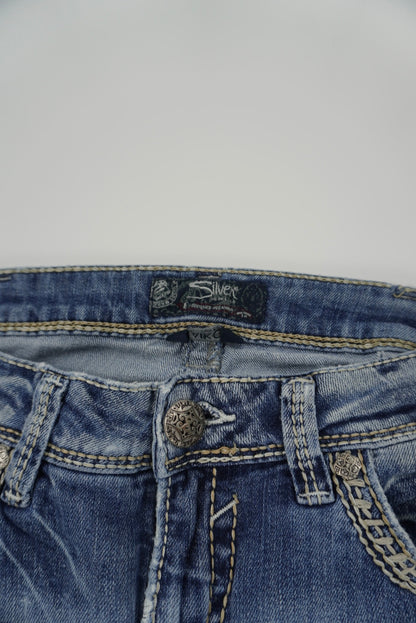 silver jeans flared pants