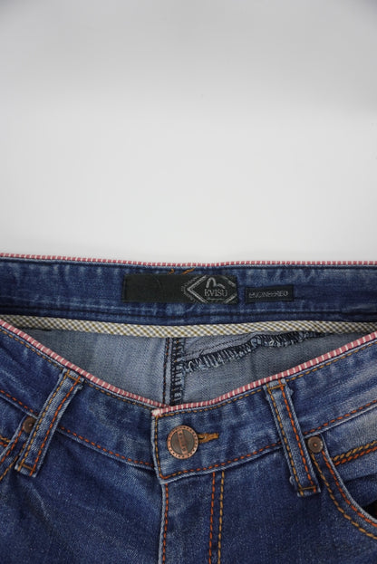 Evisu fitted straight Pants
