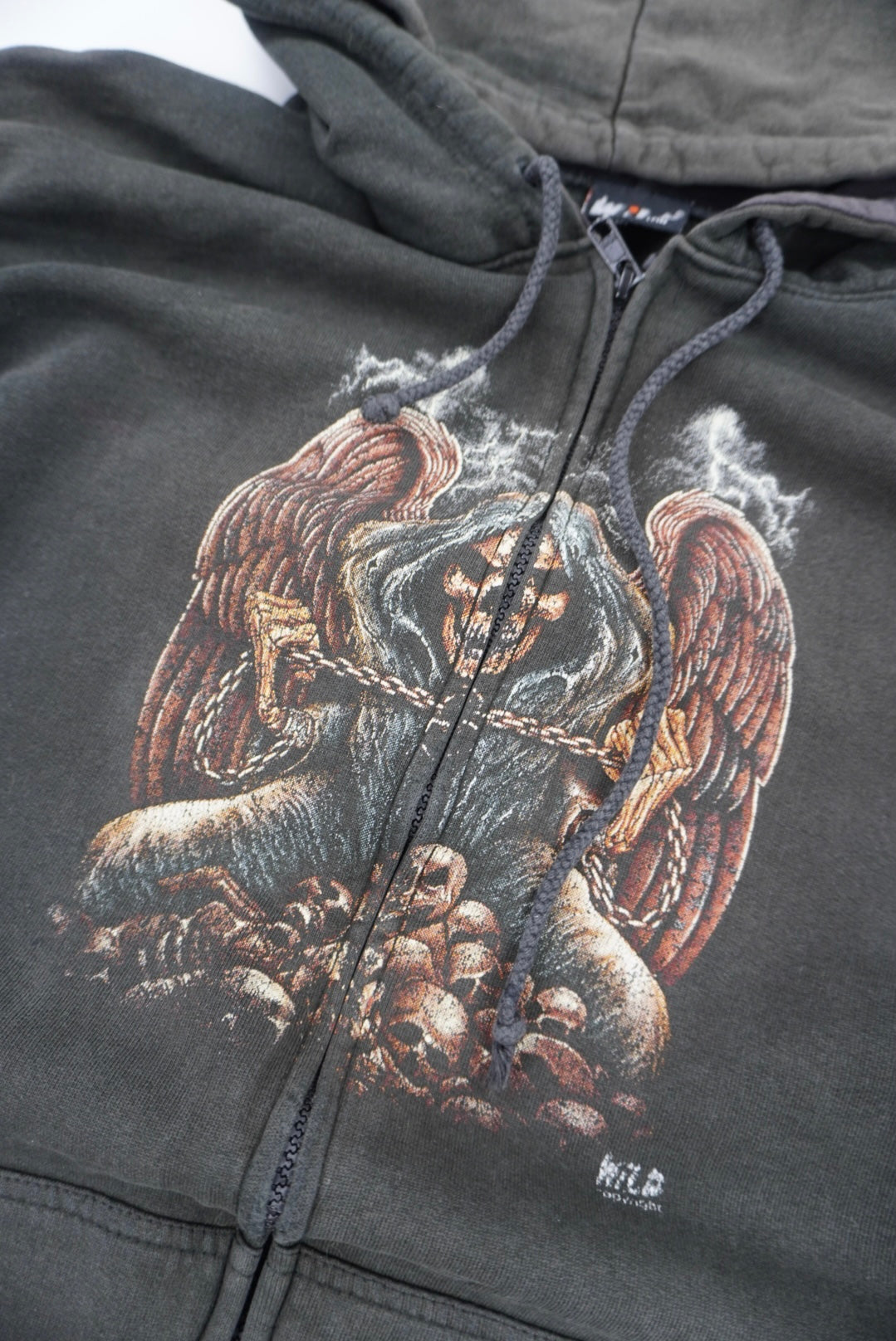 wild graphic zip hoodie