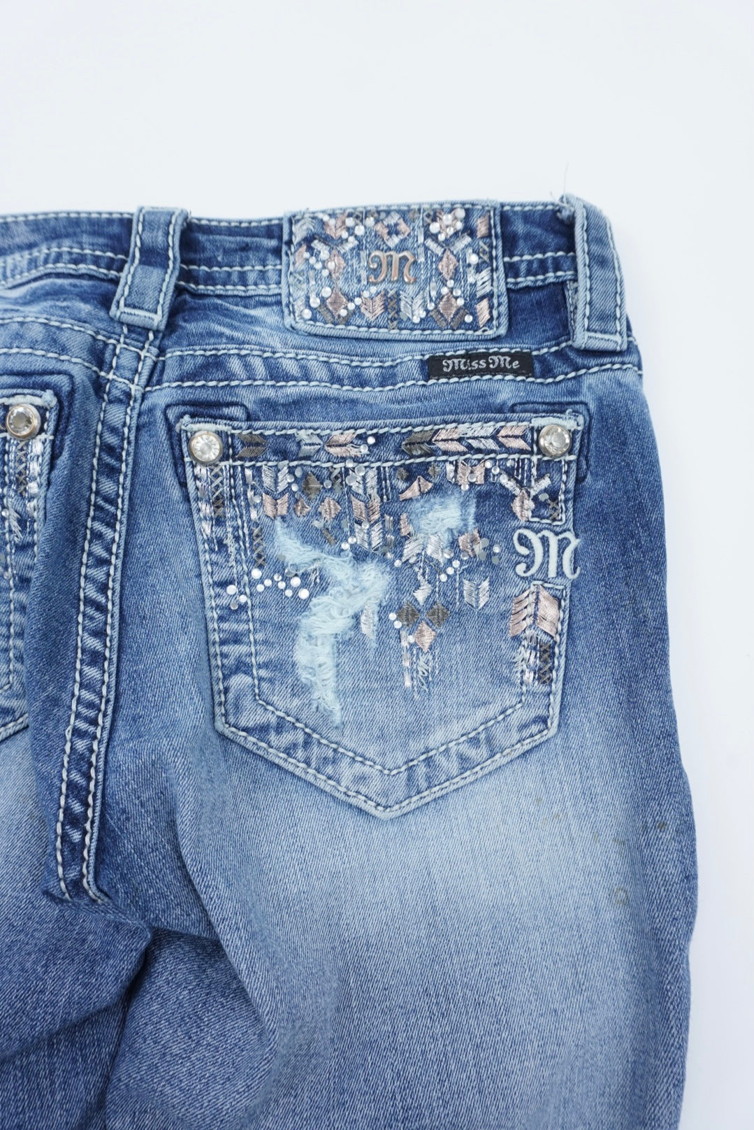 Miss Me reworked flared Pants