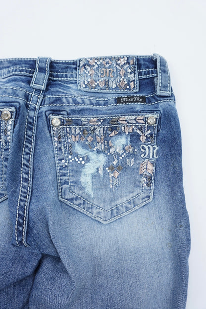 Miss Me reworked flared Pants