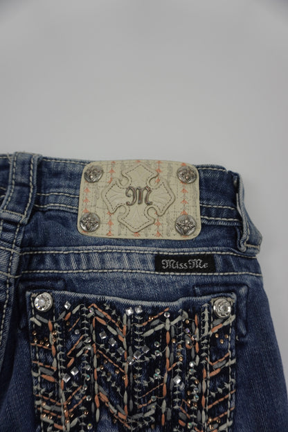 Miss Me reworked flared pants