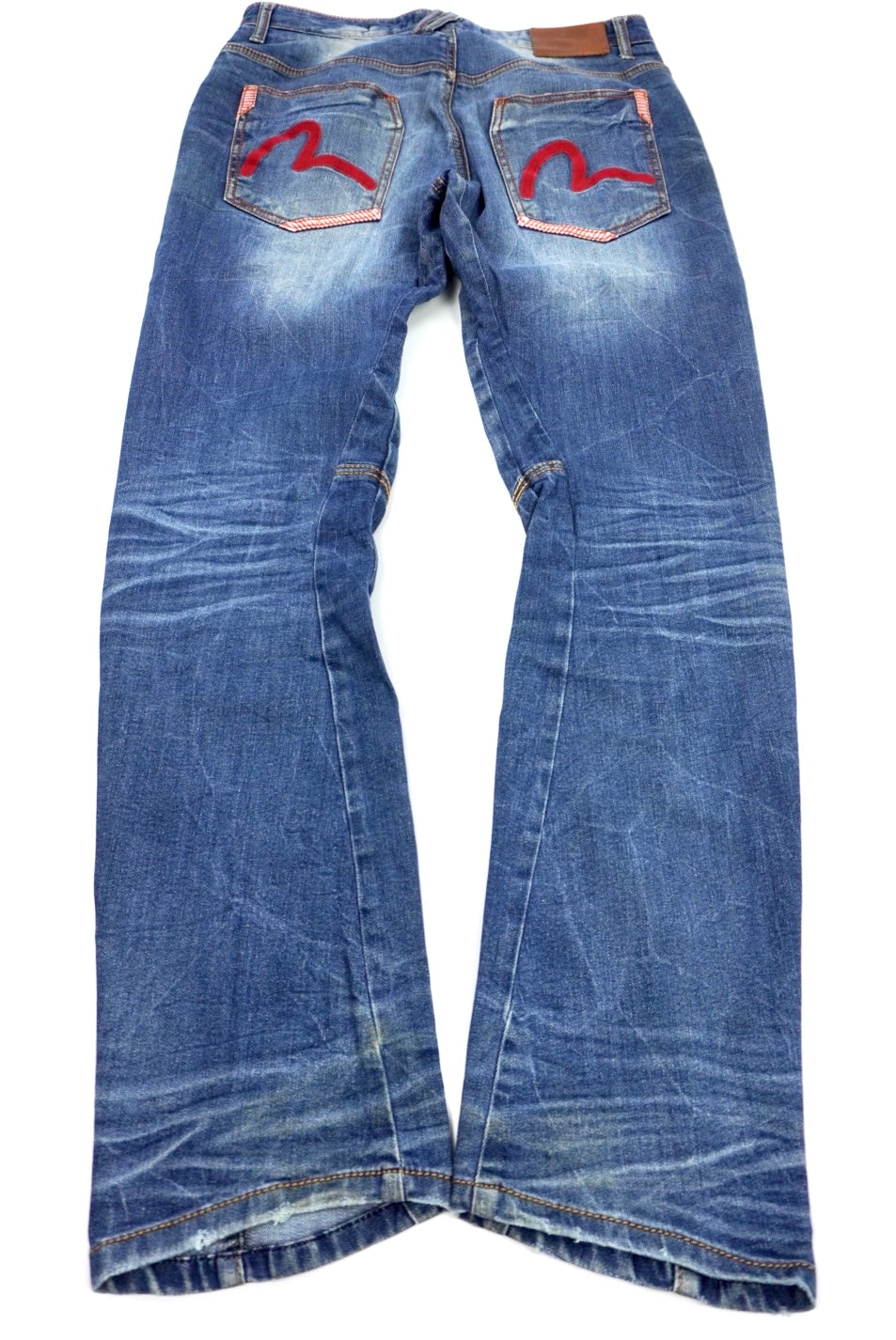 Evisu fitted straight Pants