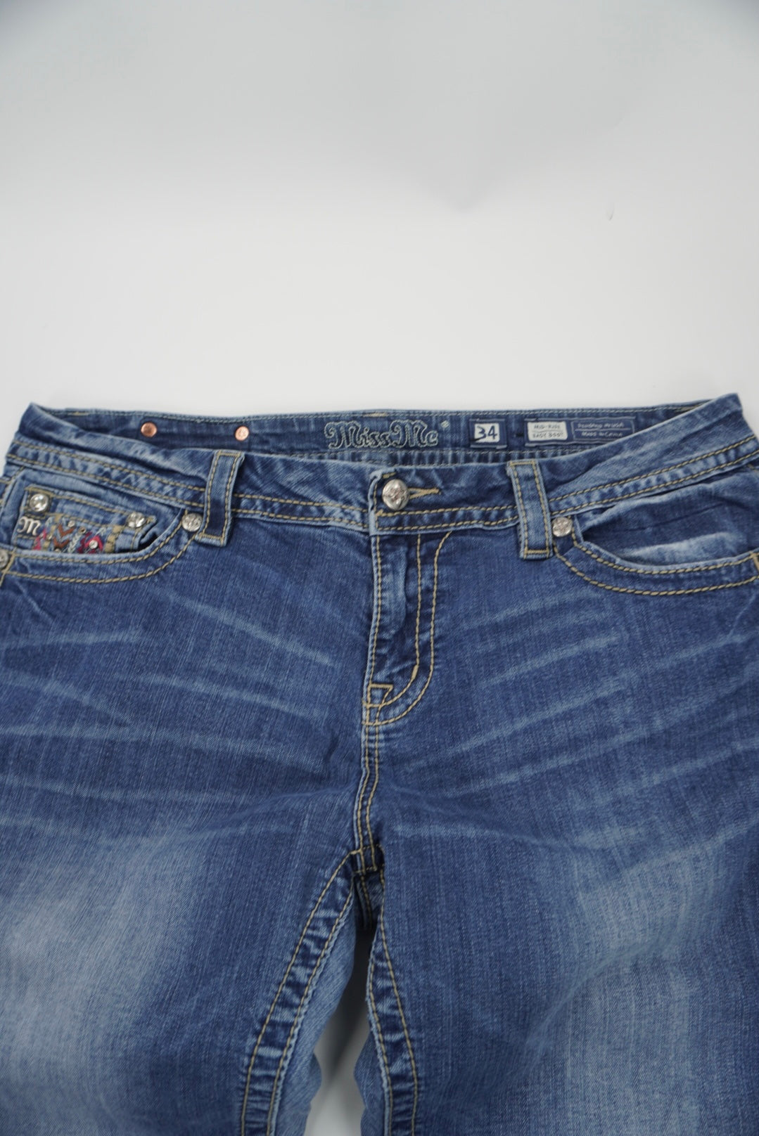 Miss Me mid-rise easy Boot pants