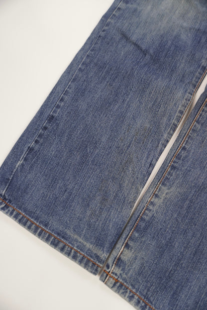 evisu straight pants