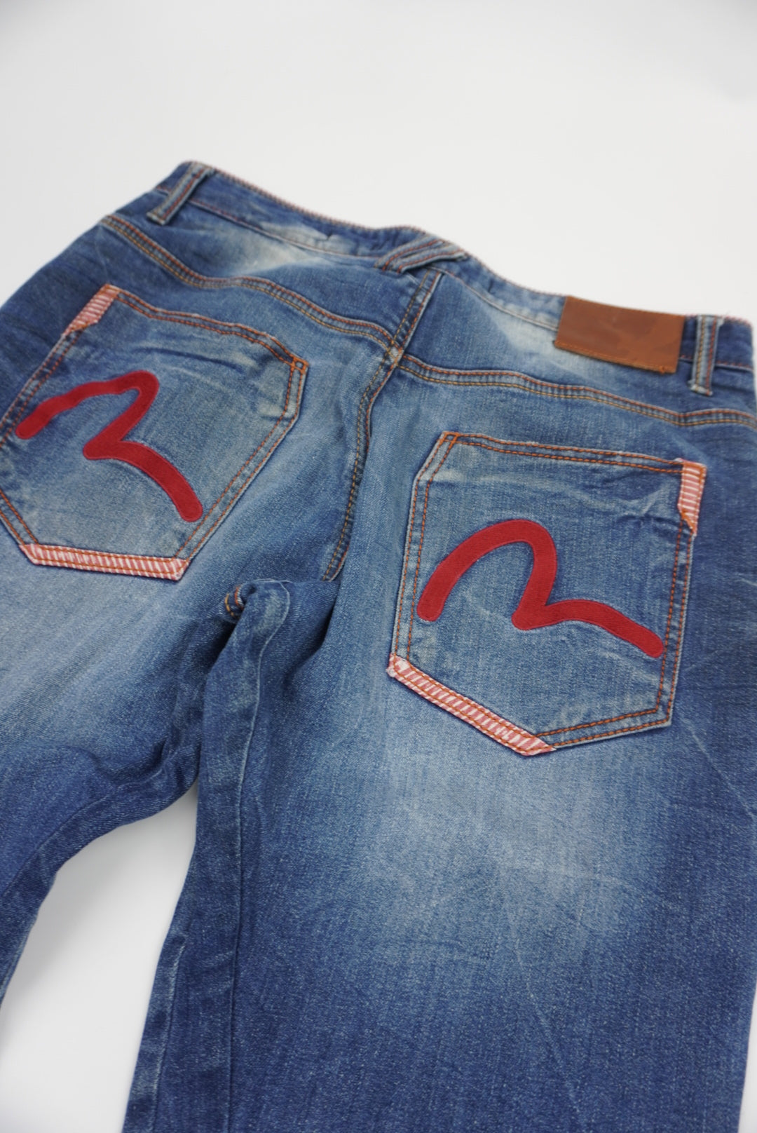 Evisu fitted straight Pants