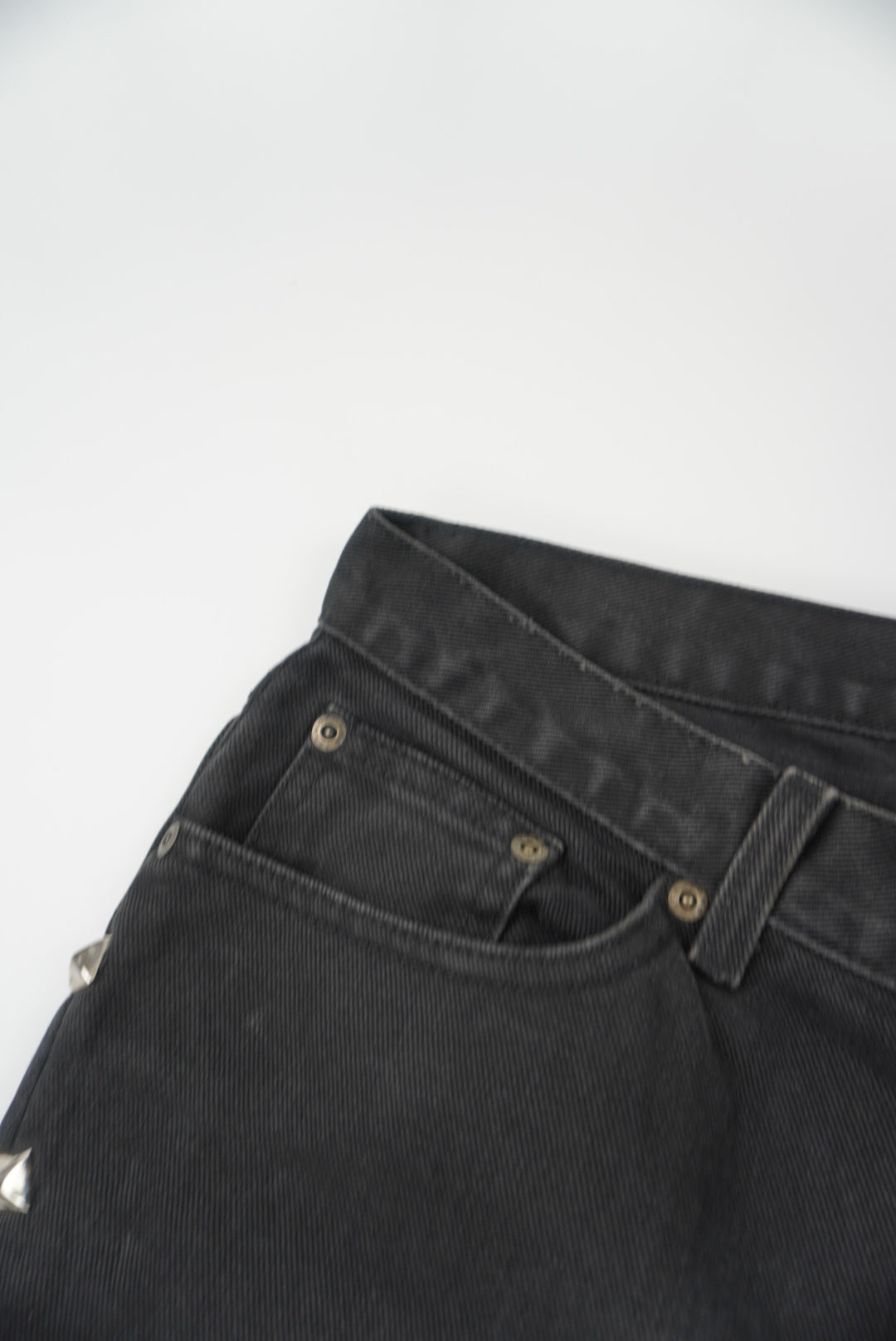 jeanology black flared pants