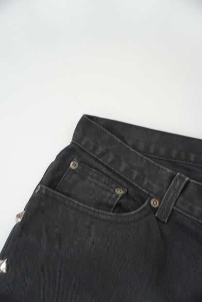 jeanology black flared pants