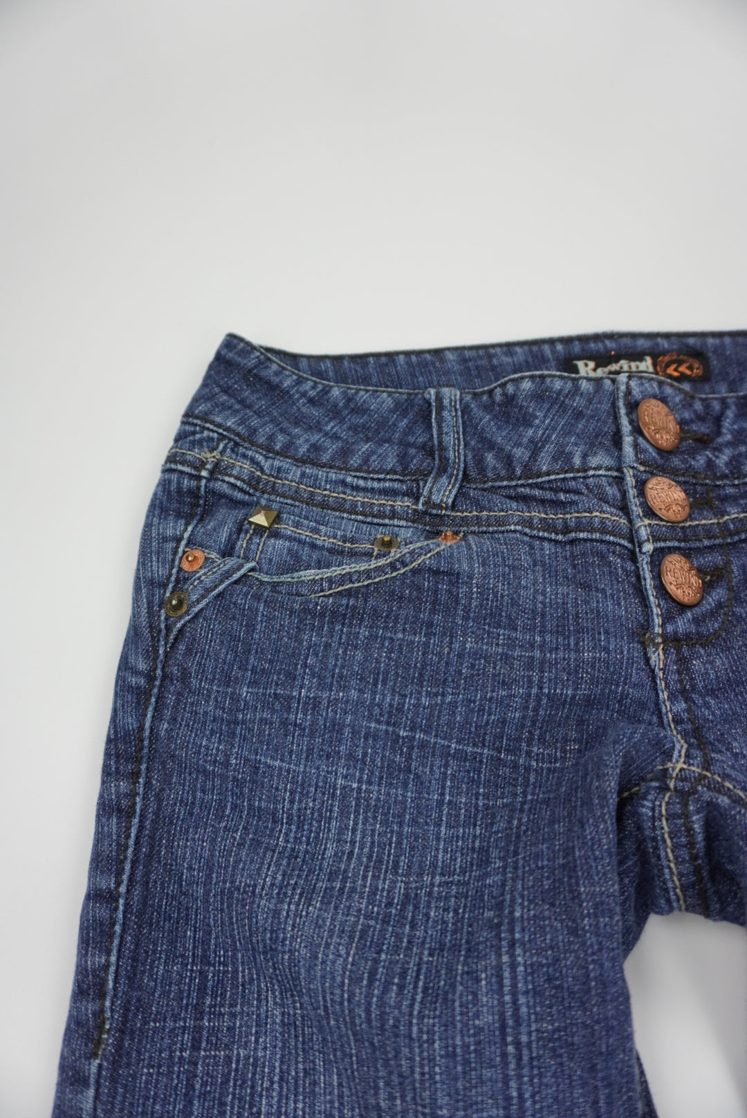 Rewind flared blue jeans