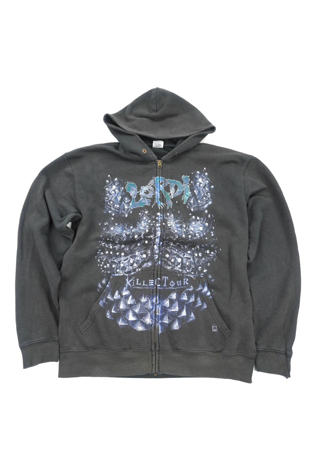 fruit of the loom printed zip hoodie