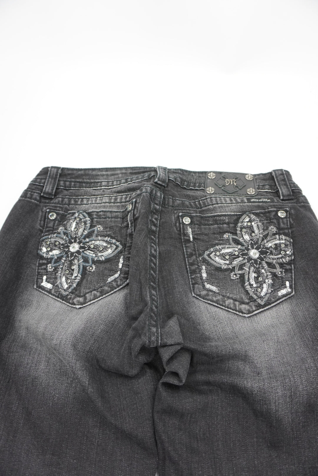 Miss Me reworked flared pants