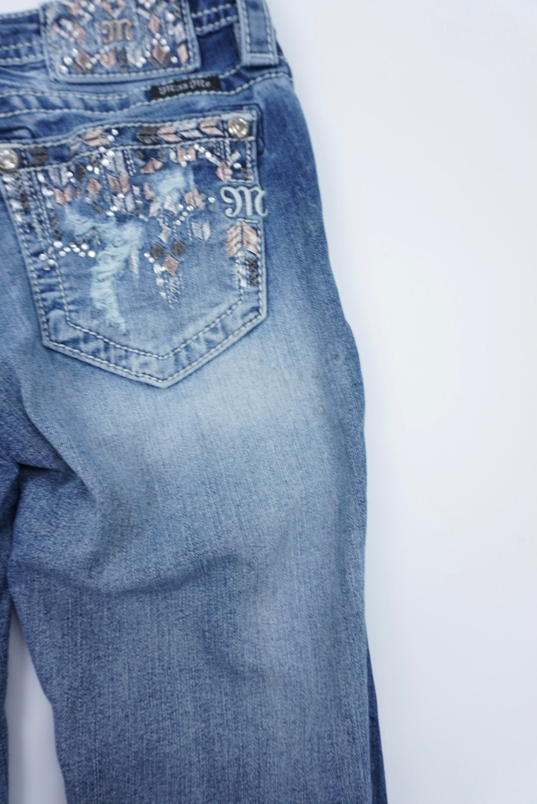 Miss Me reworked flared Pants