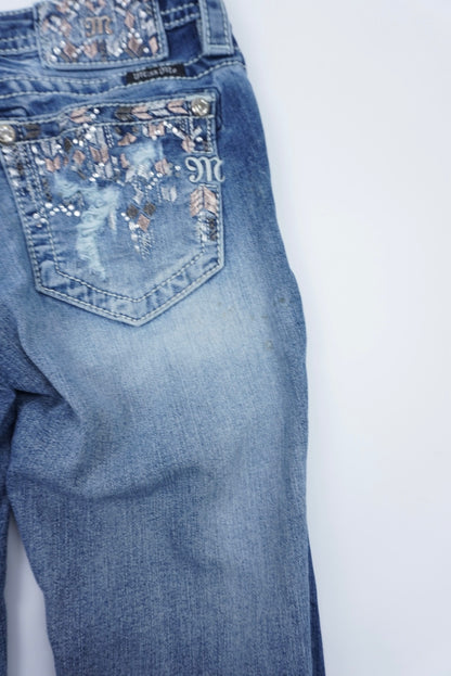 Miss Me reworked flared Pants