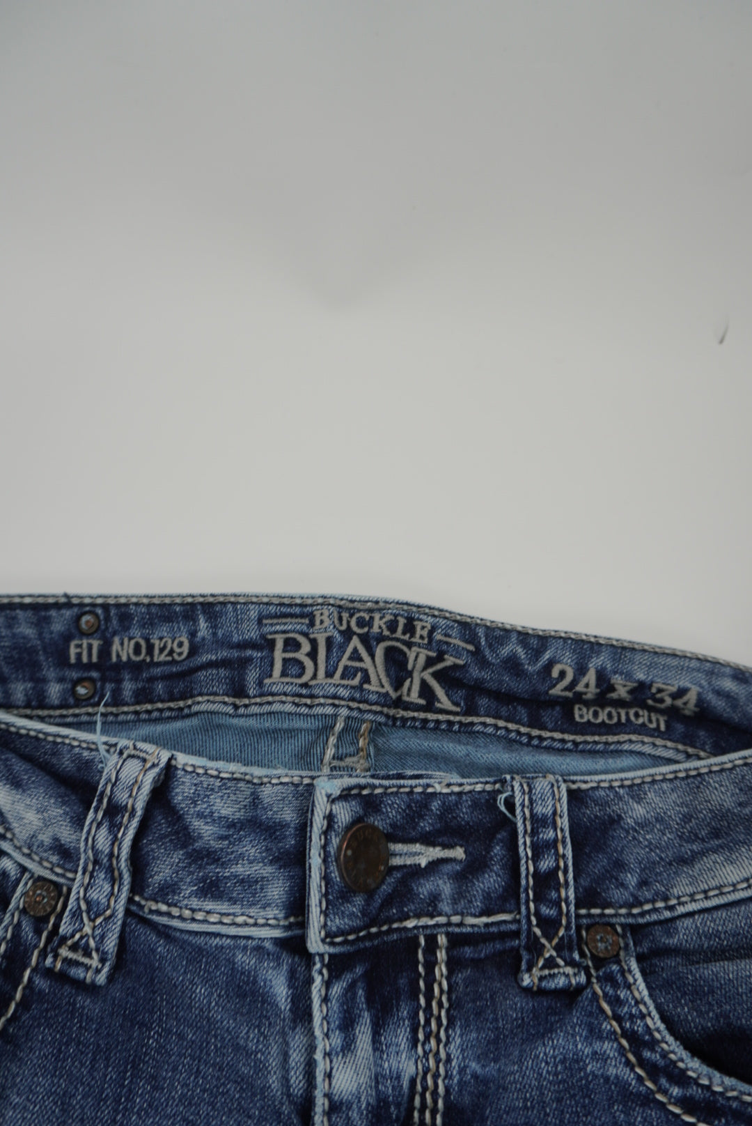 Buckle black bootcut pants
