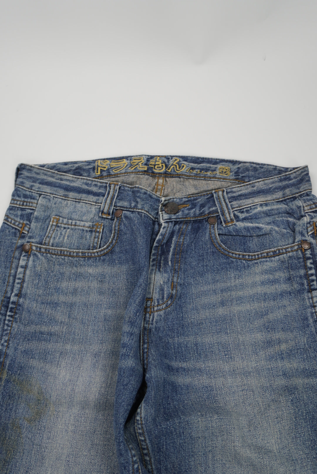 doraemon jeans straight Pants