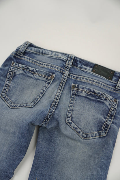 Buckle black bootcut pants