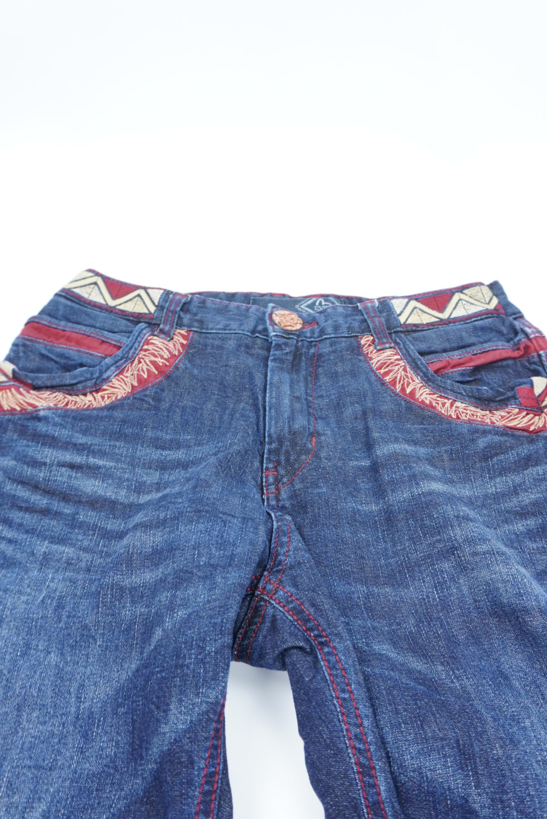 evisu straight pants