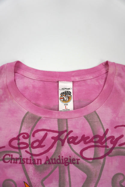 Ed Hardy pink Tee