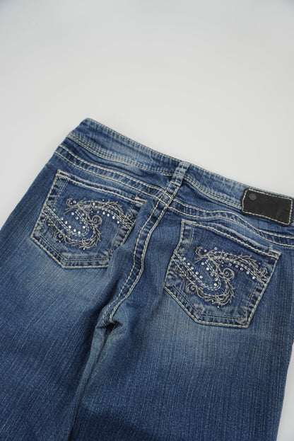 silver jeans suki flared pants