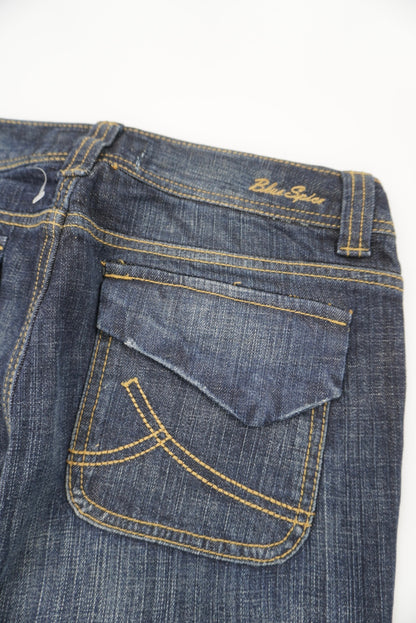 blue spice flared pants