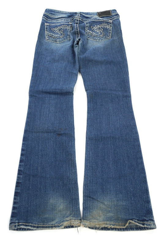 silver jeans suki flared pants