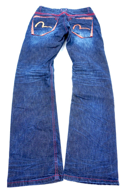 evisu straight pants