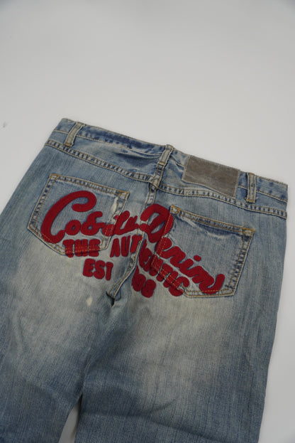 unbranded patched straight pants