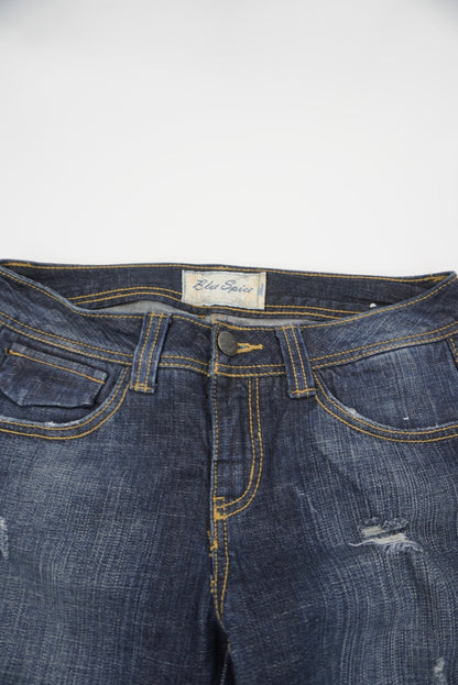 blue spice flared pants