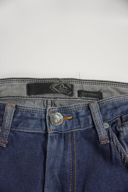 Evisu slim straight pants