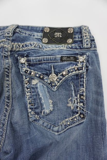 Miss Me reworked flared Pants