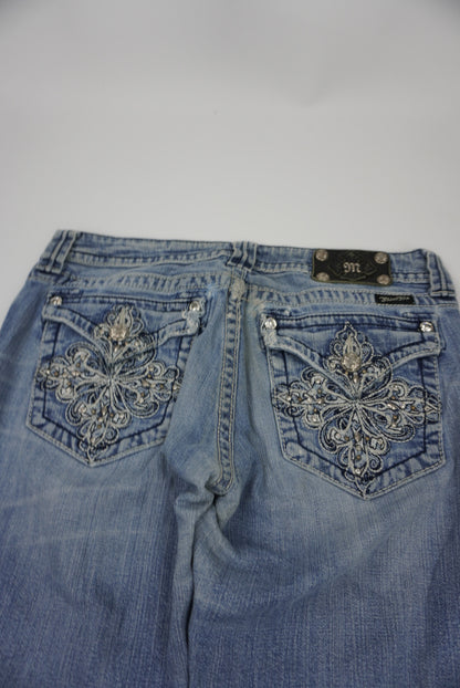 Miss Me reworked flared Pants