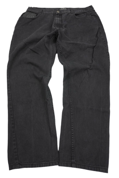Black Lacquer Baggy Pants
