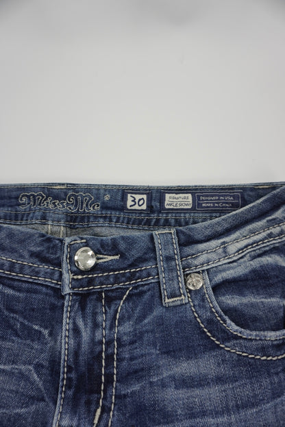 Miss Me reworked flared pants