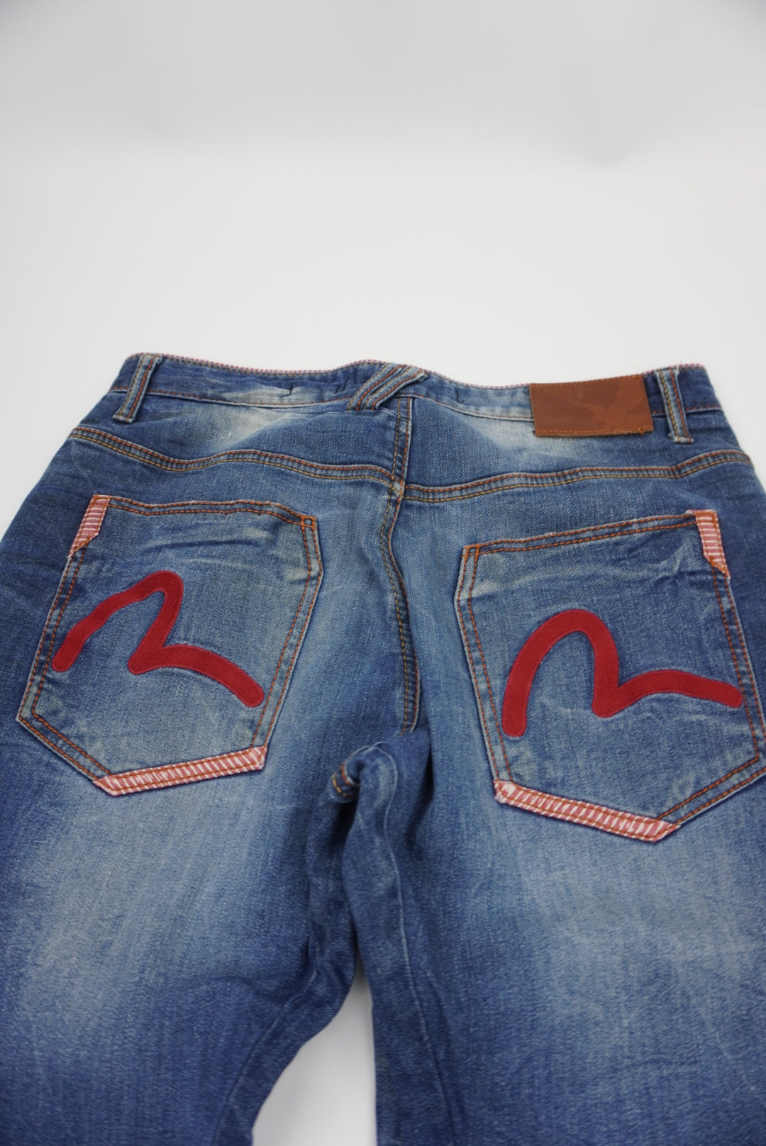 Evisu fitted straight Pants