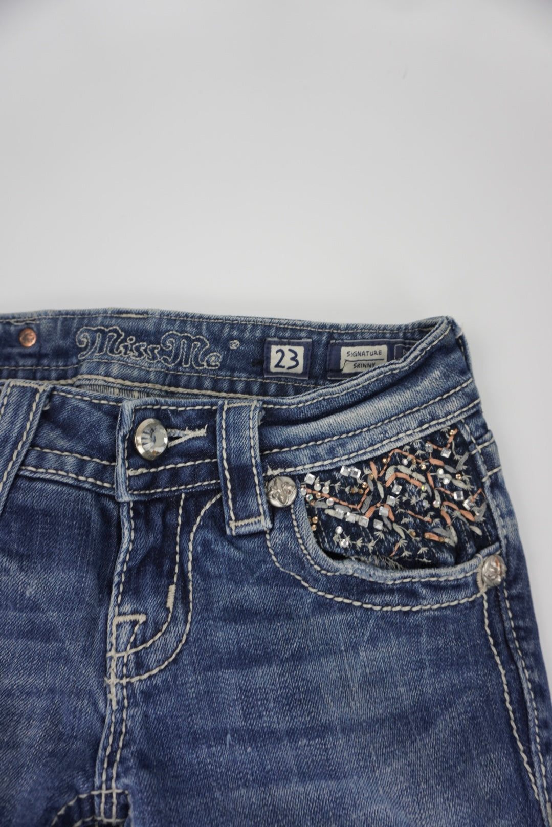 Miss Me reworked flared pants