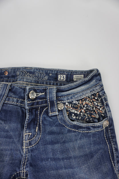 Miss Me reworked flared pants