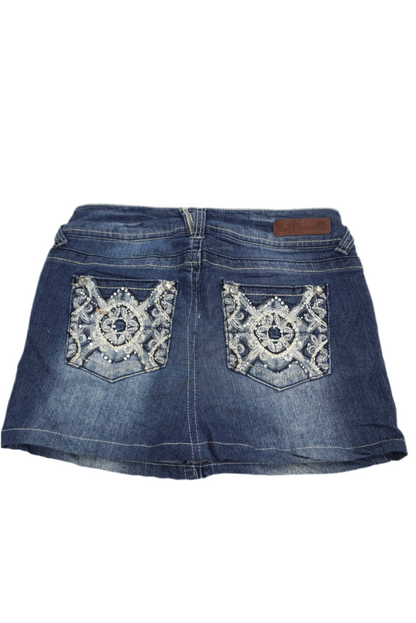 Wallflower embroidery Mini Skirt