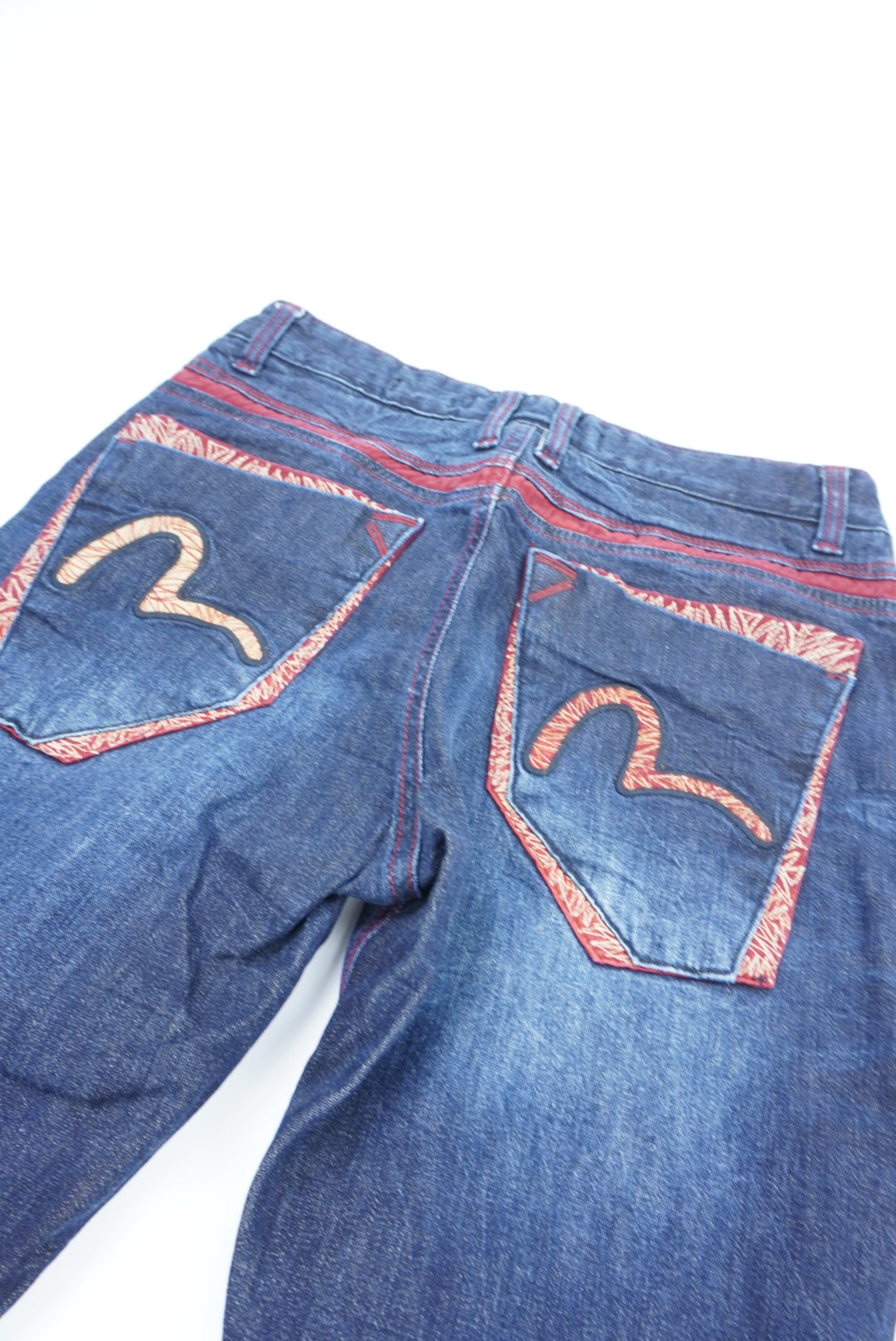 evisu straight pants